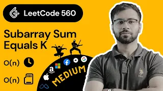 LeetCode 560 Solution in Hindi Subarray Sum Equals K Leetcode Solutions Playlist