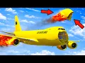 Lagu Airplane Loses Front Cargo Section And Makes Emergency Landing At The Airport | GTA 5