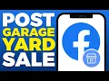 How To Post Garage or Yard Sale On Facebook Marketplace 2025