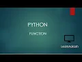 Python Tutorial for Beginners - 15 Function in Python LearnAakash