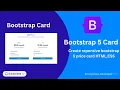 Responsive Bootstrap 5 cards Web Development