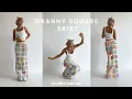 long CROCHET granny square SKIRT TUTORIAL