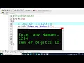 C Program to find Sum of Digits of a Number Learn Coding