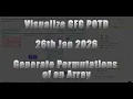 Generate Permutations of an Array Recursion Backtracking GFG POTD 26 Jan 2026