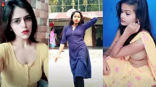 indian hot bhabhi and girls dance on tik tok and vigo super