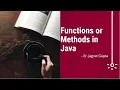Functions or Methods in Java - Core Java