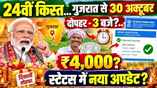 PM Kisan 24th Installment: आ गया दिवाली तोहफा🎁? 30 अक्टूबर को मिलेंगे ₹4000! 😱🔥