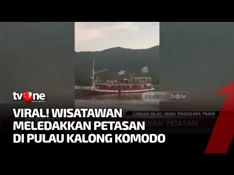 Wisatawan Ledakkan Petasan di TN Komodo, Netizen Geram!