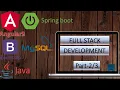 Fullstack project using Angular9 Springboot java MySQL bootstrap part-2 RESTWebAPI