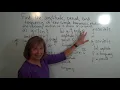 How do you find the amplitude period and frequency of simple harmonic motion