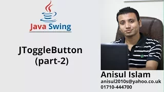 Java Swing Bangla Tutorial 87 JToggleButton part-2