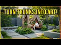 Don t Waste Your Tree Trunks 9 Beautiful Vertical Garden Designs
