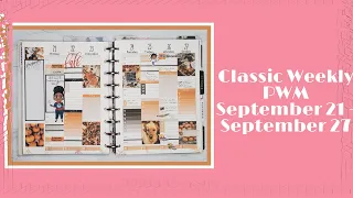 CLASSIC WEEKLY PLAN WITH ME SEPTEMBER 21st - SEPTEMBER 27th PRINTABLE HOURLY LAYOUT