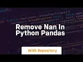 remove nan in python pandas