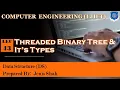 Lec - 43-Threaded Binary Tree Types of Threaded Binary Tree Data Structures Computer Engineering