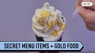 SECRET Menu Items and GOLD Food Bite Size