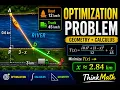 River Optimization Problem Explained IB Math Calculus