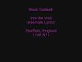Black Sabbath - Into the Void (Live w/Alternate Lyrics)