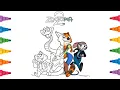 Zootopia2 Mystery Characters Digital Coloring Pages with NCS Copyright Free Music