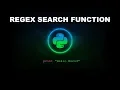 Regular Expressions Search Function - Python Programming