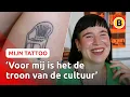 Lagu Ive heeft de iconische witte tuinstoel op haar been staan | Mijn Tattoo