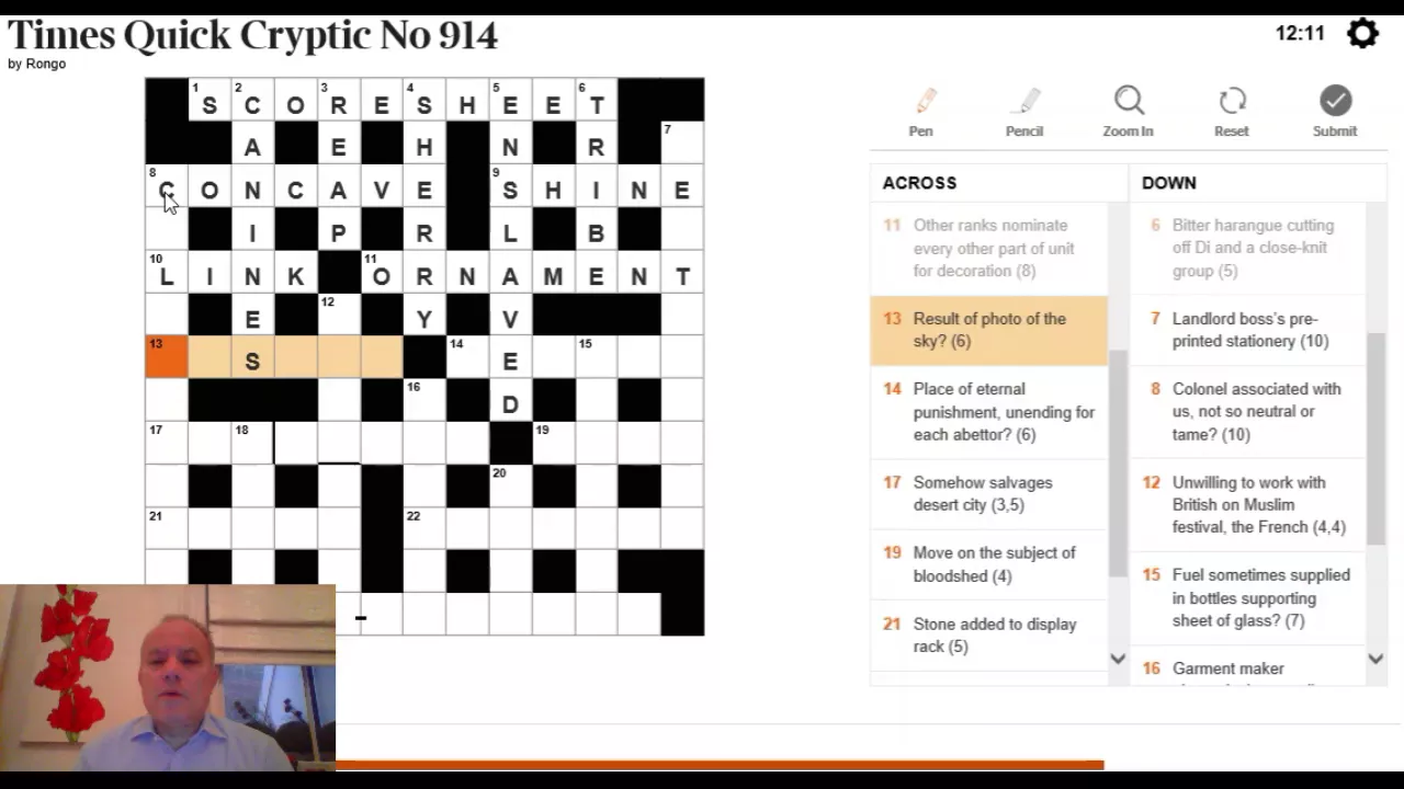 Solving the Quick Cryptic - 8th September