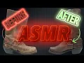 ASMR Frye Western Harness Boots Satisfying Scrubbing Noises With No Talking Easy DIY Restoration