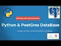 Python with PostGres SQL Database - Read and Write data to a relational Database