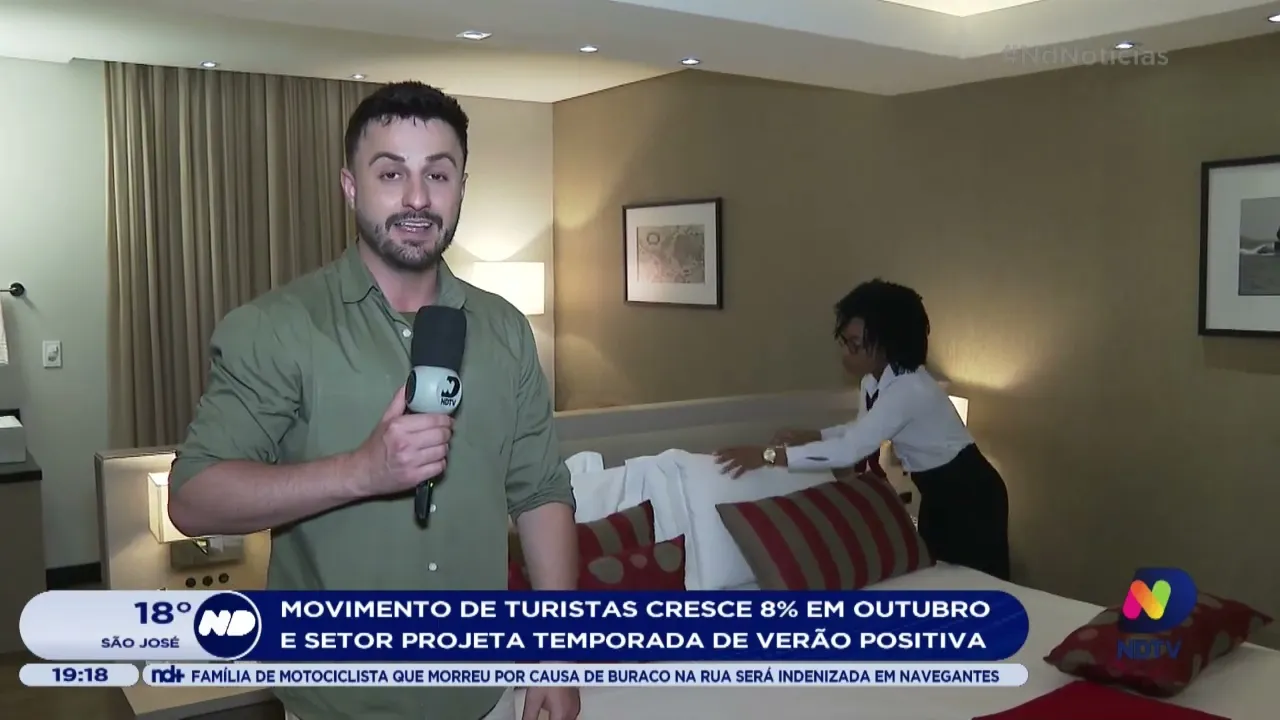 Setor de turismo tem alta de 8% no mês de Outubro