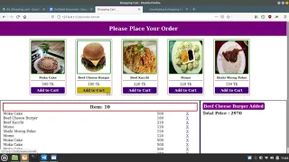 Shopping Cart Using Pure JavaScript