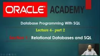 Database Programming With SQL - Section 1