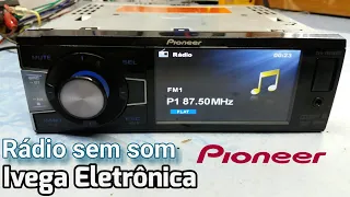 Pioneer DVH-8880 sem som, analise do defeito