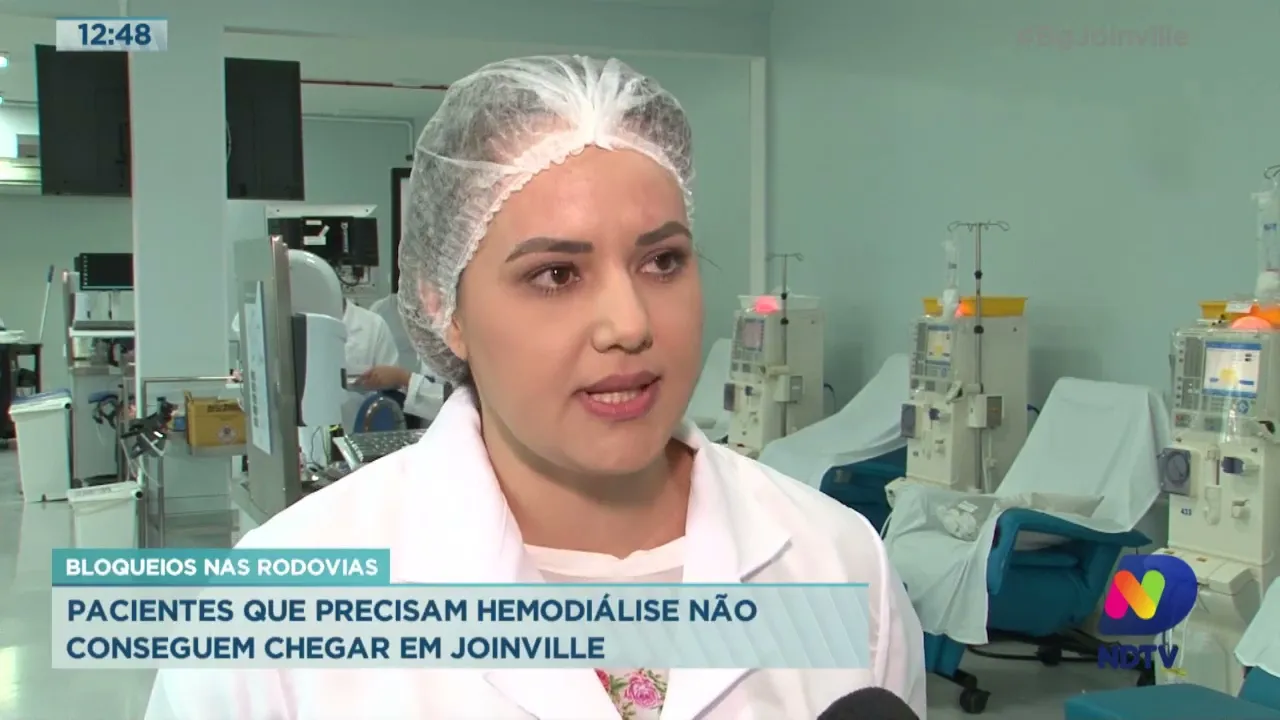 Bloqueios nas rodovias: pacientes que precisam hemodiálise não conseguem chegar em Joinville