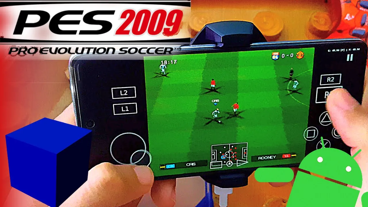 PES 2009 AetherSX2 - PS2 Emulator Android Gameplay - 2022