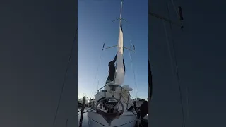 Matt Fixes A Sail #shorts #sailingbyefelicia
