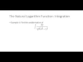 Natural Log Integration C