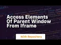 access elements of parent window from iframe