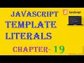 Template Literals - JavaScript Tutorial