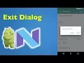 32 Android Material Design - How to Create Exit Confirmation Dialog in Android