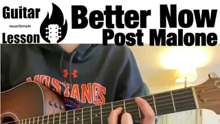 Post Malone - Better Now | Guitar Lesson *EASY POWER CHORDS*