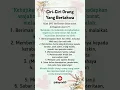 Download Lagu Ciri-ciri orang yang bertakwa kepada Allah SWT