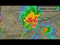 Radar from Severe Thunderstorm August 11th 2019