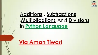 Python Program To Add Two Numbers And Subtract Two Numbers Multiplication Of Two Numbers