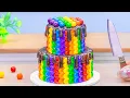 Download Lagu Mini Rainbow Chocolate Cake Recipe🌈How to Make Miniature Colorful Cake Decorating Ideas