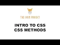Intro to CSS - CSS Methods Project