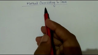 1 Method Overriding in JAVA with Example hindi Java Tutorial