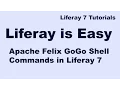 Liferay Tutorial 04 - Apache Felix GoGo Shell Commands in Liferay 7