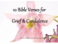 Bible Verses for Grief Condolence