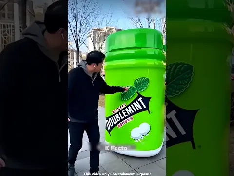 😋 Trying a Giant Bottle of Mint! 🌿🔥 #shorts #youtubeshorts