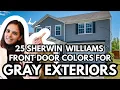 Sherwin Williams FRONT DOOR COLORS for GRAY Exteriors - 25 Ideas